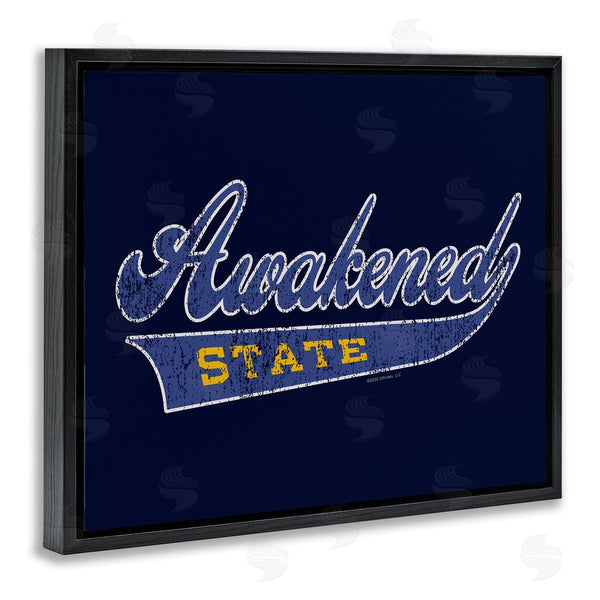 Stupell Industries Higher Learning/Life Is High | Awakened State Varsity Wall Art