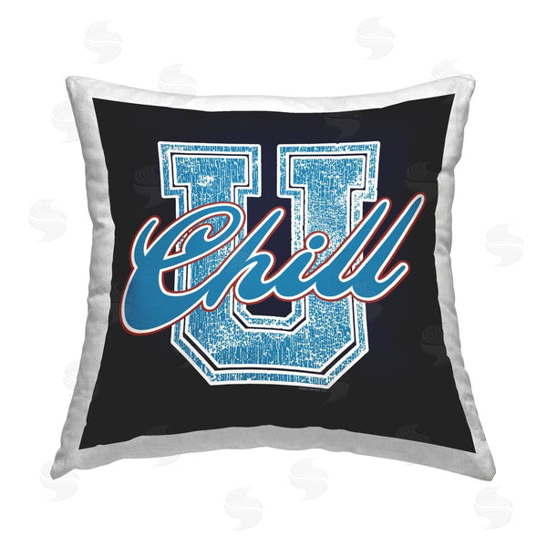 stupell industries Higher Learning/Life Is High | Chill U Varsity Style Printed Throw Pillow