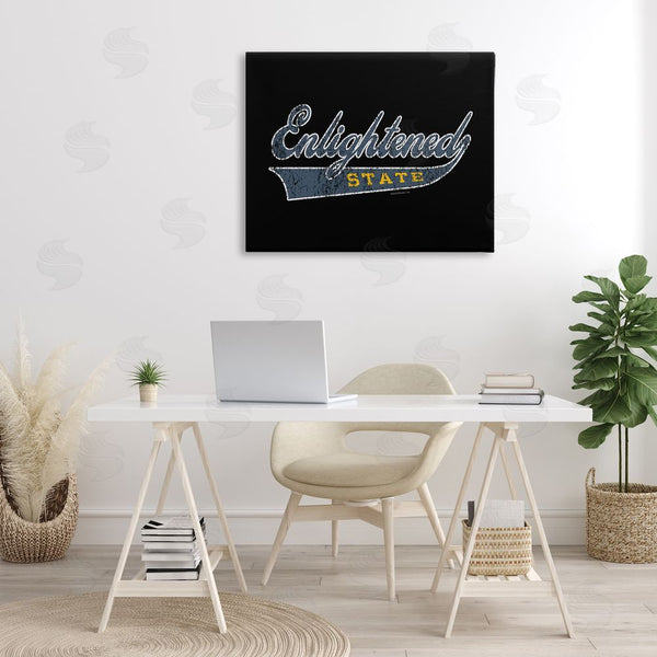 Stupell Industries Higher Learning/Life Is High | Enlightened State Varsity Wall Art