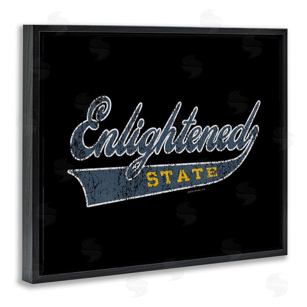 Stupell Industries Higher Learning/Life Is High | Enlightened State Varsity Wall Art