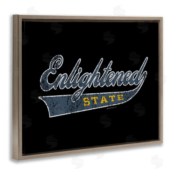 Stupell Industries Higher Learning/Life Is High | Enlightened State Varsity Wall Art