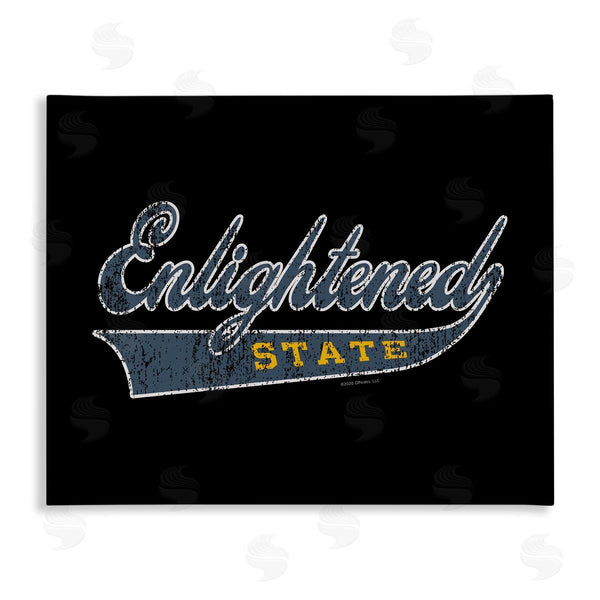stupell industries Higher Learning/Life Is High | Enlightened State Varsity Wall Art