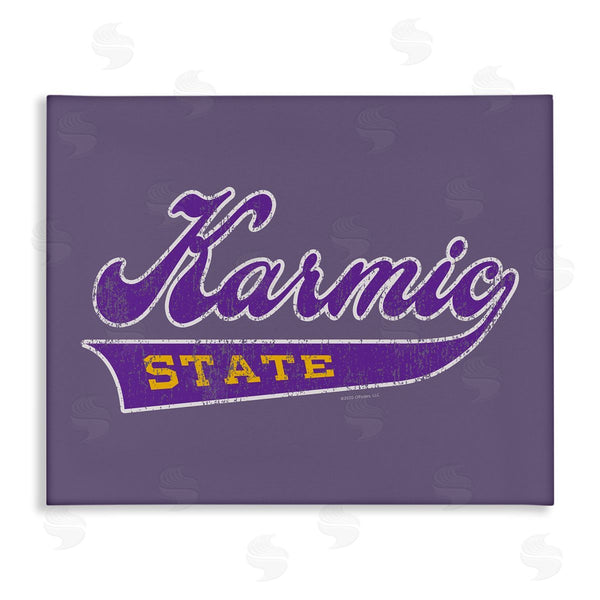 stupell industries Higher Learning/Life Is High | Karmic State Varsity Wall Art