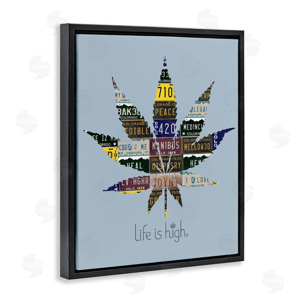 Stupell Industries Higher Learning/Life Is High | Life Is High With Plant Wall Art