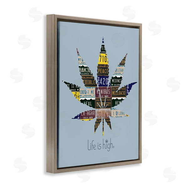 Stupell Industries Higher Learning/Life Is High | Life Is High With Plant Wall Art