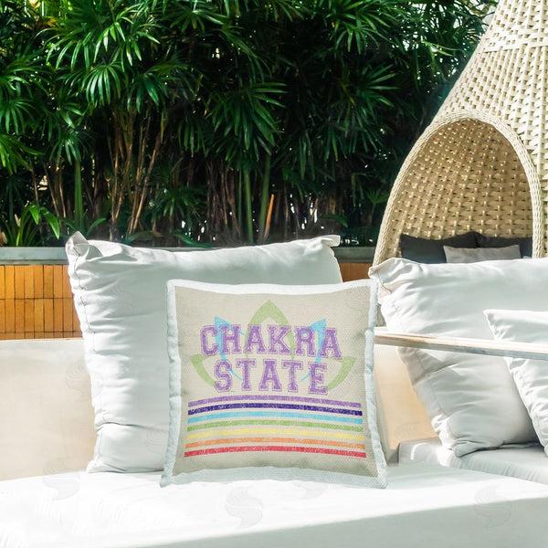Stupell Industries Higher Learning/Life Is High | Vintage Chakra State Printed Throw Pillow