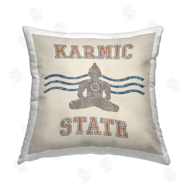 stupell industries Higher Learning/Life Is High | Vintage Karmic State Printed Throw Pillow