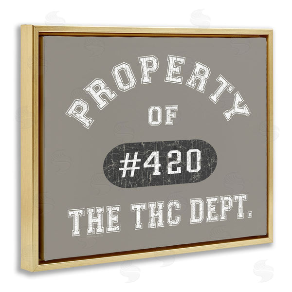 Stupell Industries Higher Learning/Life Is High | Vintage Property Of THC Wall Art