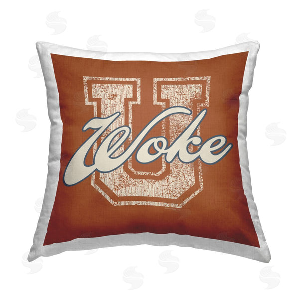 stupell industries Higher Learning/Life Is High | Woke U Varsity Style Printed Throw Pillow