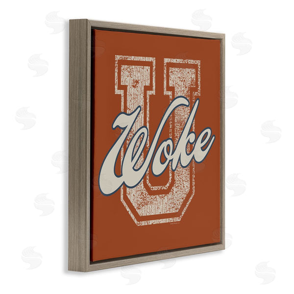 Stupell Industries Higher Learning | Woke U Varsity Style Wall Art