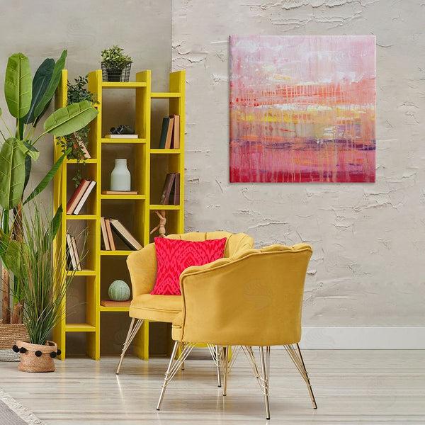 Stupell Industries Hilary Winfield | Dripping Paint On Pink Wall Art