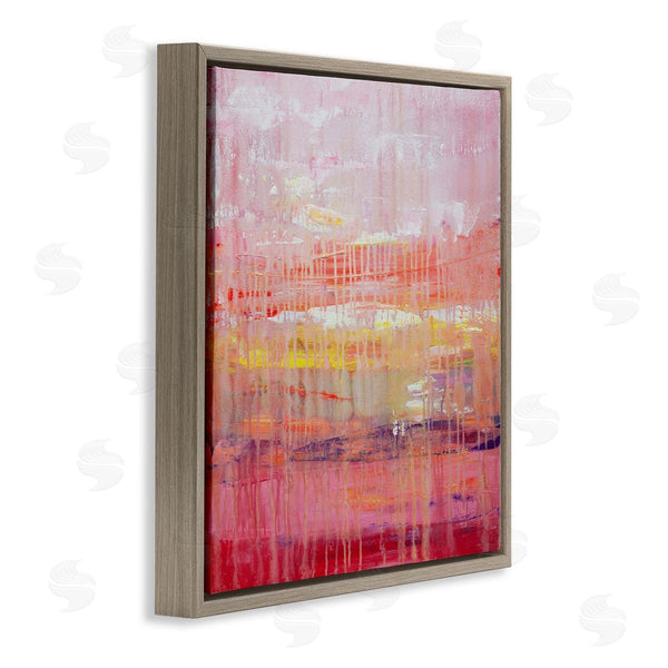 Stupell Industries Hilary Winfield | Dripping Paint On Pink Wall Art