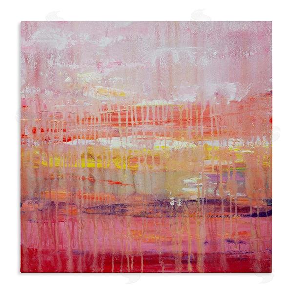 stupell industries Hilary Winfield | Dripping Paint on Pink Wall Art