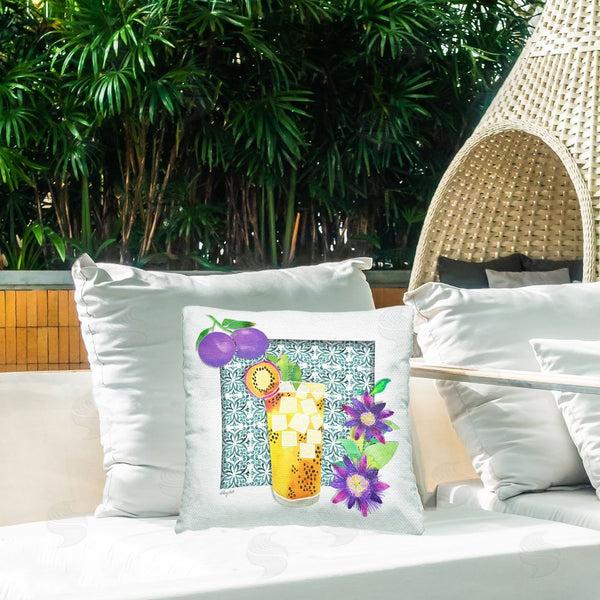 Stupell Industries Hillary Holt | Mediterranean Fruit Cocktail Printed Throw Pillow
