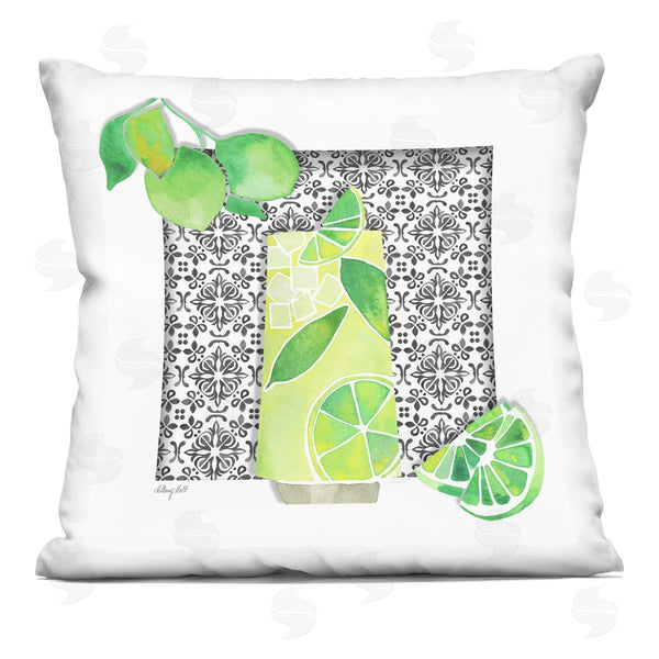 stupell industries Hillary Holt | Mediterranean Mojito Drink Printed Throw Pillow