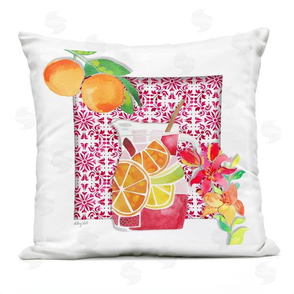 Stupell Industries Hillary Holt | Mediterranean Sangria Drink Printed Throw Pillow