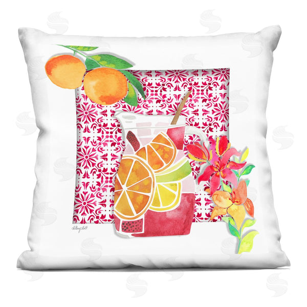 stupell industries Hillary Holt | Mediterranean Sangria Drink Printed Throw Pillow