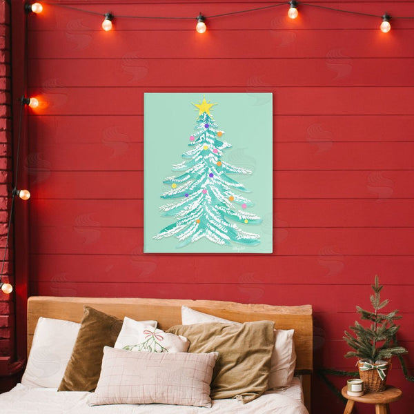 Stupell Industries Hillary Holt | Pastel Christmas Tree Whimsy Wall Art