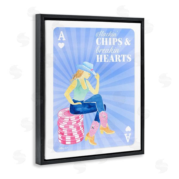 Stupell Industries Hillary Holt | Stackin' Chips And Breakin' Hearts