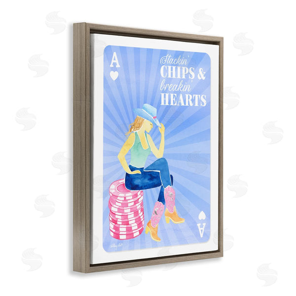 Stupell Industries Hillary Holt | Stackin' Chips And Breakin' Hearts