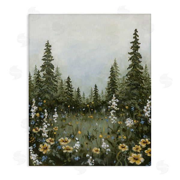 stupell industries Hollihocks Art | Forest Meadow Clearing