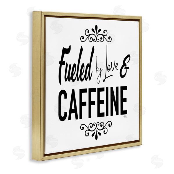 Stupell Industries Hollihocks Art | Fueled By Love And Caffiene