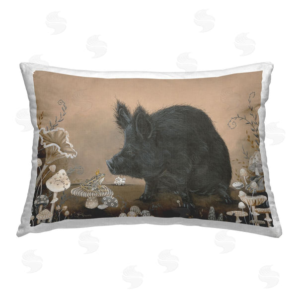 stupell industries Hollihocks Art | Pig & Frog with Crown