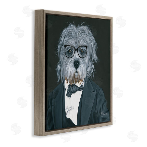 Stupell Industries Hollihocks Art | Shaggy Dog In Classy Suit