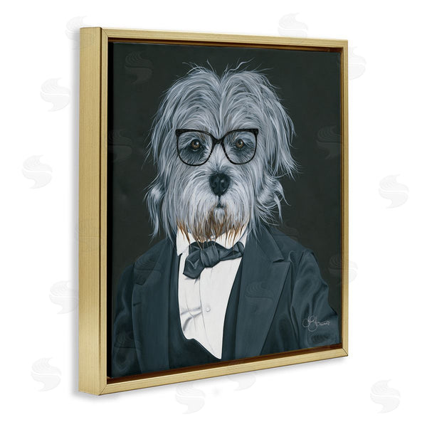 Stupell Industries Hollihocks Art | Shaggy Dog In Classy Suit