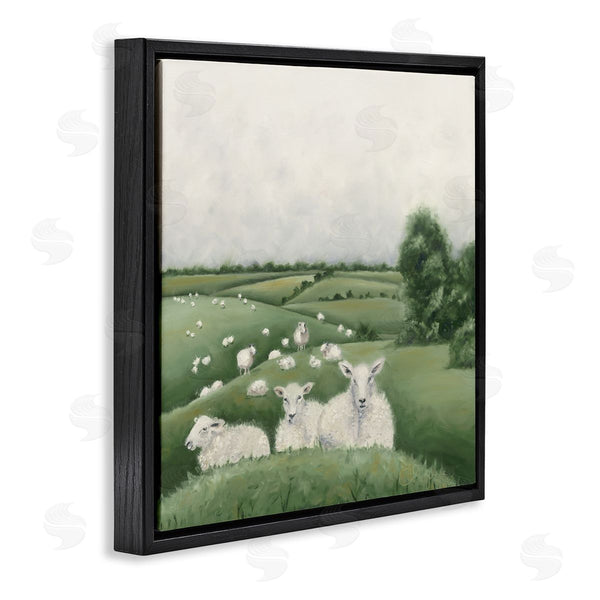 Stupell Industries Hollihocks Art | Sheep Flock In Rolling Hills