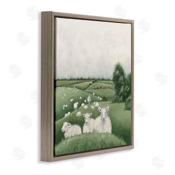 Stupell Industries Hollihocks Art | Sheep Flock In Rolling Hills