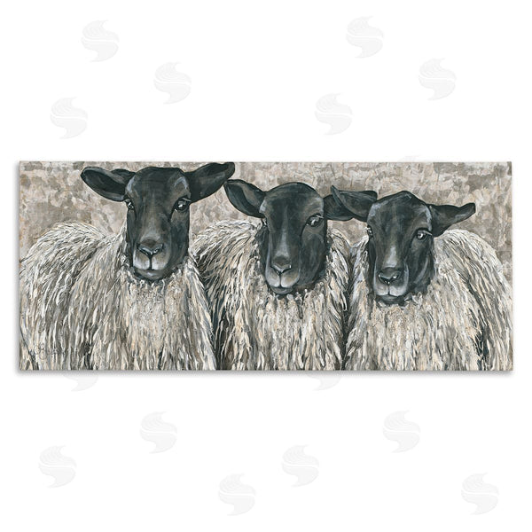 stupell industries Hollihocks Art | Three Sheep Trio Portrait Wall Art