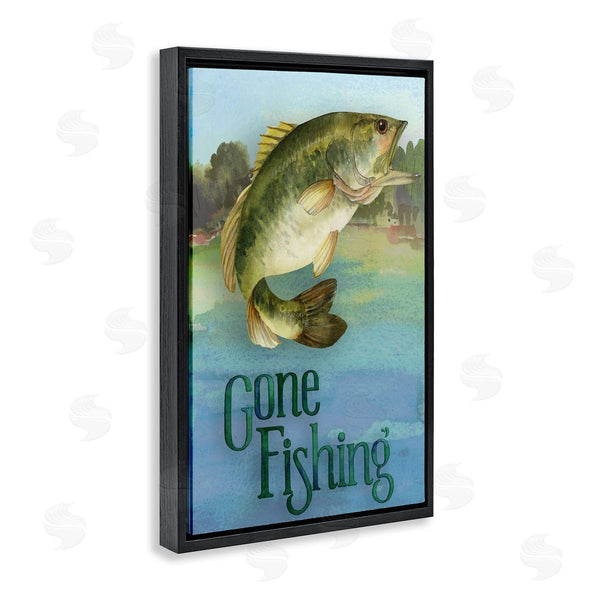 Stupell Industries Holly Thomas Stein | Gone Fishing Motif