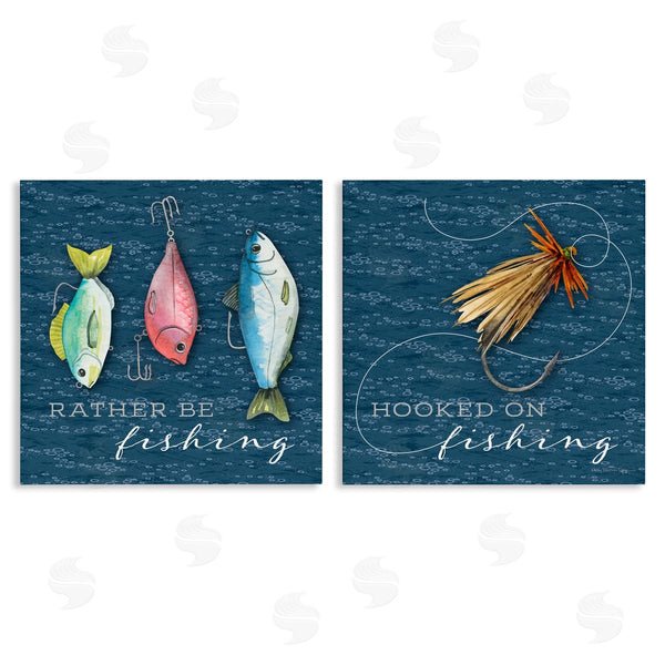 stupell industries Holly Thomas Stein | Gone Fishing Sayings