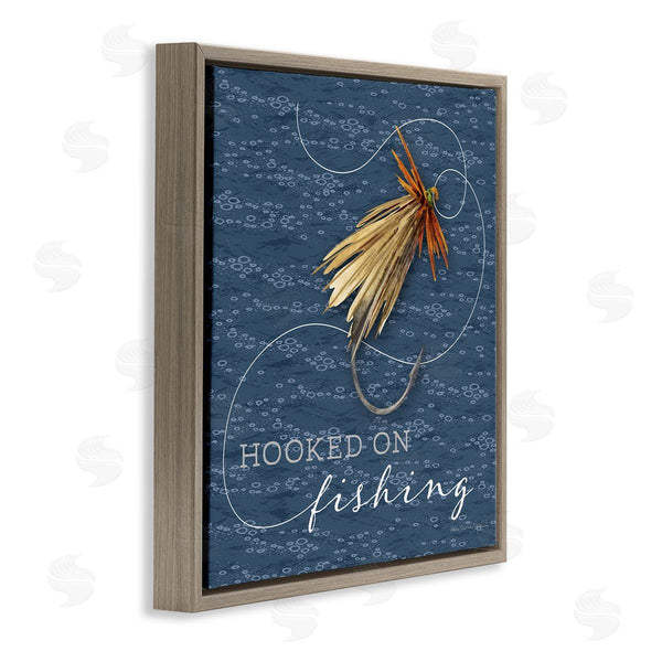 Stupell Industries Holly Thomas Stein | Hooked On Fishing Hobby