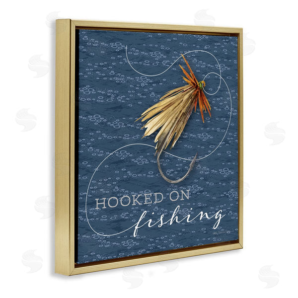 Stupell Industries Holly Thomas Stein | Hooked On Fishing Hobby