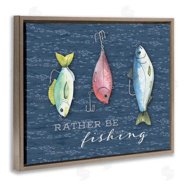 Stupell Industries Holly Thomas Stein | Rather Be Fishing