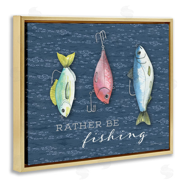 Stupell Industries Holly Thomas Stein | Rather Be Fishing