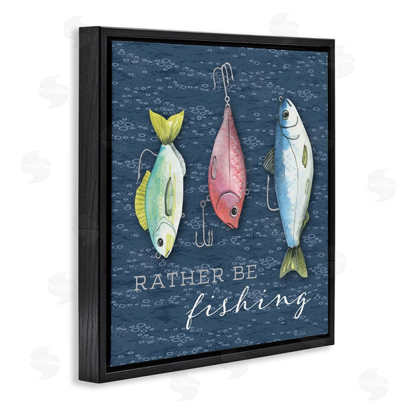 Stupell Industries Holly Thomas Stein | Rather Be Fishing Bait
