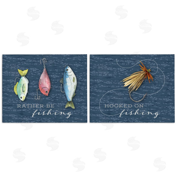 stupell industries Holly Thomas Stein | Recreational Fishing Phrases