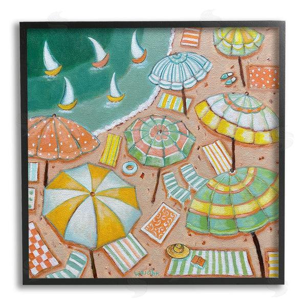 Stupell Industries Holly Wojahn | Modern Summer Beach