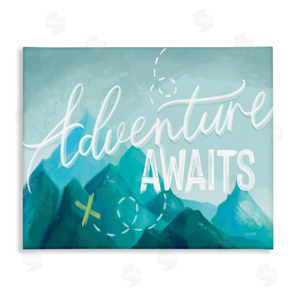 stupell industries House Fenway | Adventure Awaits Icy Mountains Range Outdoor Destination Wall Art