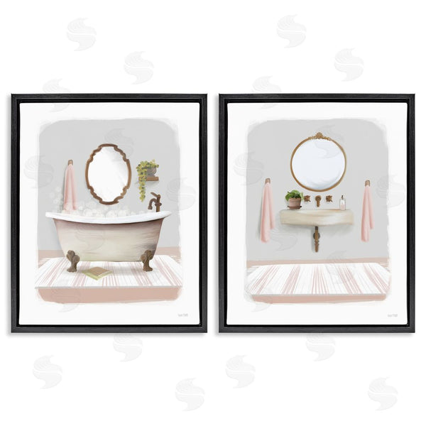 Stupell Industries House Fenway | Bathroom Interior Bubble Bath Wall Art