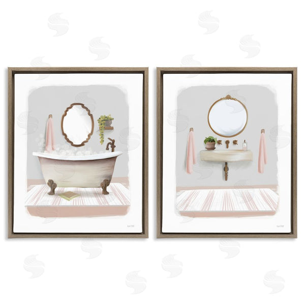 Stupell Industries House Fenway | Bathroom Interior Bubble Bath Wall Art