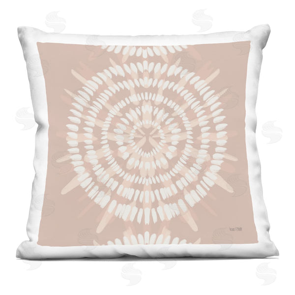 stupell industries House Fenway | Beige Geometric Boho Mandala Circles Printed Throw Pillow