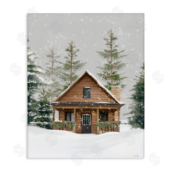 stupell industries House Fenway | Cozy Snowy Forest Cabin