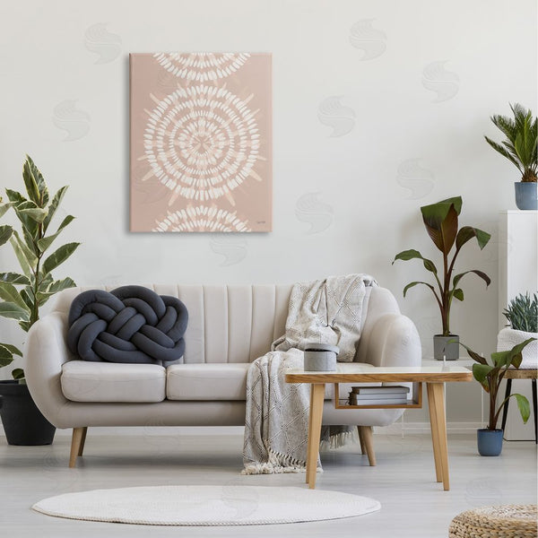 Stupell Industries House Fenway | Geometric Rose Gold Mandala Boho Flower Design Wall Art