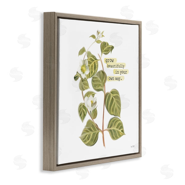 Stupell Industries House Fenway | Grow Beautifully Your Way Motivational Spring Garden Phrase Wall Art
