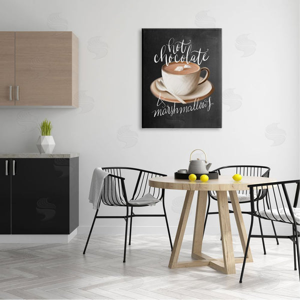 Stupell Industries House Fenway | Hot Chocolate Cozy Winter Beverage Calligraphy Cafe Sign Wall Art