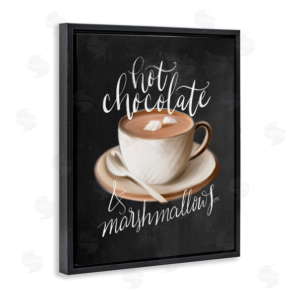 Stupell Industries House Fenway | Hot Chocolate Cozy Winter Beverage Calligraphy Cafe Sign Wall Art
